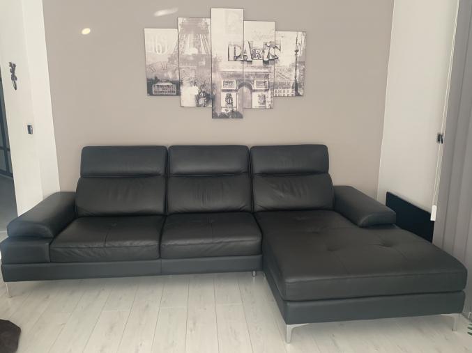 Canapé dangles en cuir