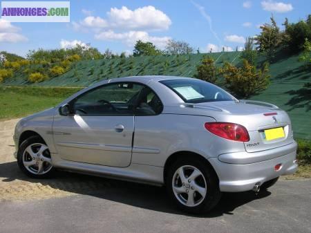 PEUGEOT 206 CC QUICKSILVER GRIS METALLISE