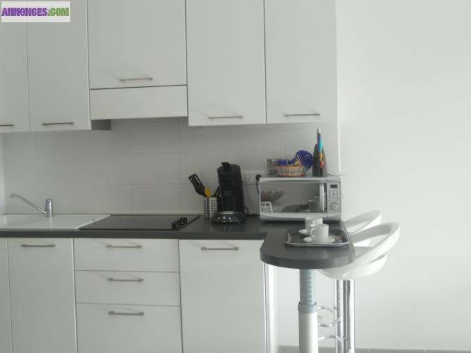 Appartement p2 de bord de mer en centre ville neuf