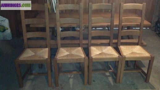 Salle à Manger 100% Chêne Massif