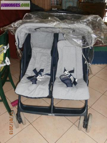 Poussette jumelle graco