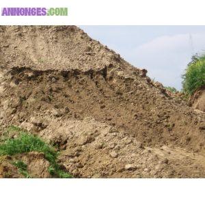 Terre végétale, sable, gravat, gravier, benne