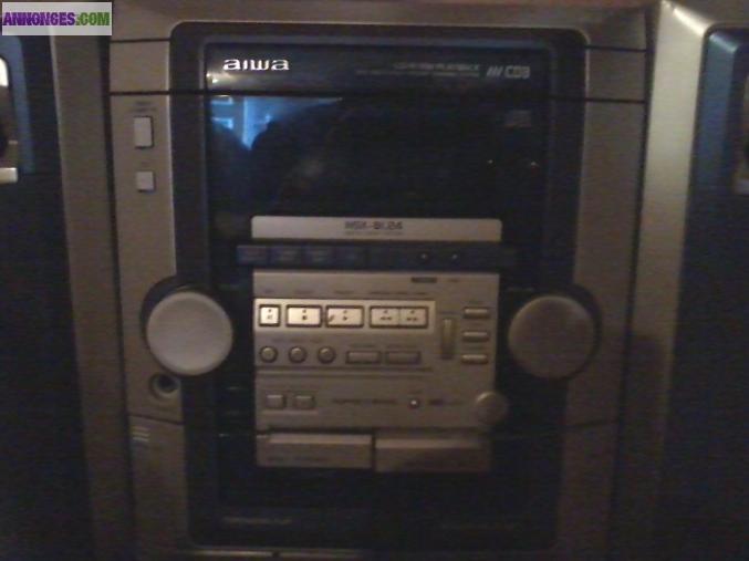 Chaîne Hi-fi radio 3 cd 2 cassette