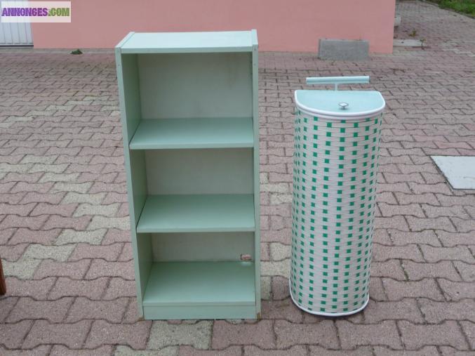 HUCHE A PAIN ET 1 CASIER A 3 COMPARTIMENTS