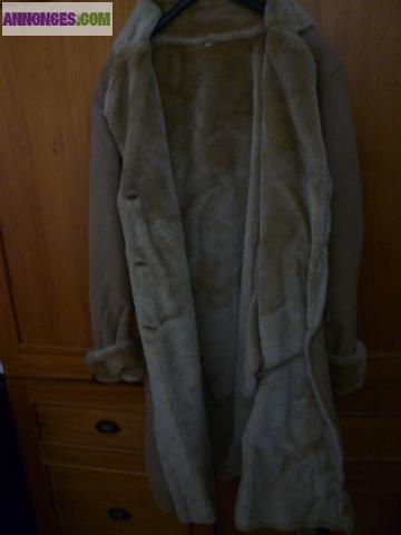 Manteau très chaud fourré t 38/40