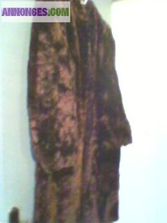 Manteau fourrure en renard