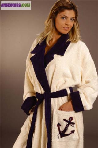 PEIGNOIRS 100 % COTON