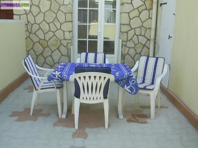 20 m de la plage - appt 35m² - 4 p + terrasse 16 m² fermée proche ts commerces