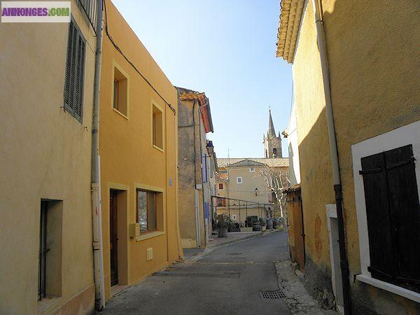 Vente maison de village avec grande terrasse Luberon
