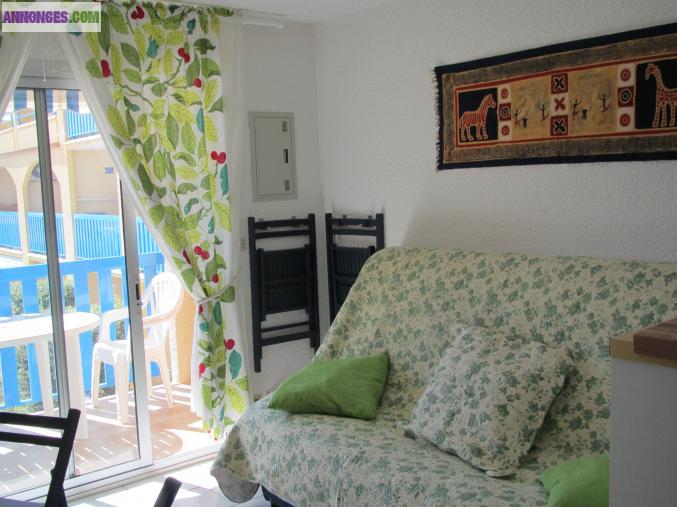 LOUE STUDIO CABINE  A GRUISSAN A 30M DE LA PLAGE