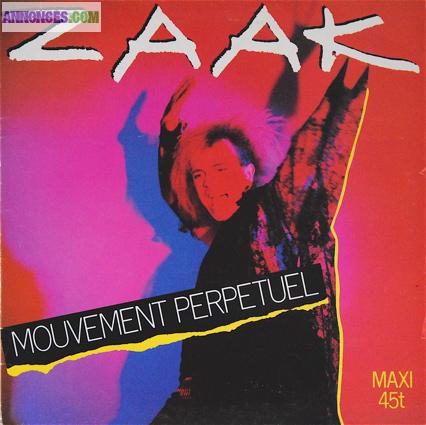 DISQUE VINYLE MAXI 45T ZAAK