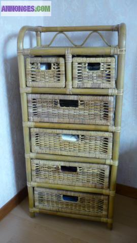 CHIFFONIER EN ROTIN