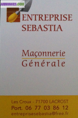 MACONNERIE GENERALE DANS TOUT LE DPT 71