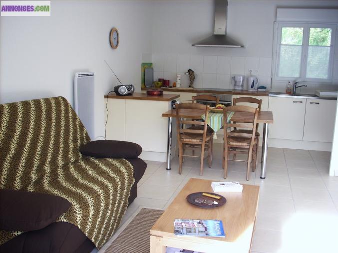 A louer appartement vacances F2+14m2 de terrasse, 4 couchages