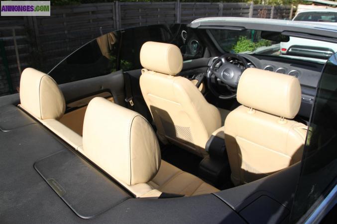 Audi a4 cabriolet s line noire cuir havane