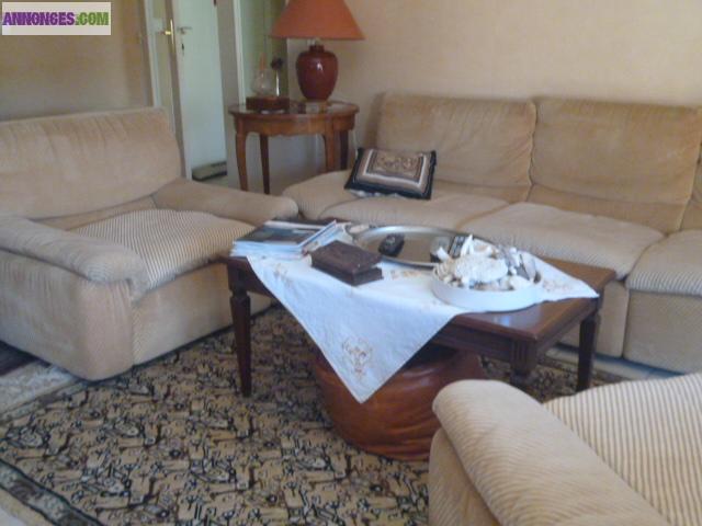 Salon canapé 3 places + 2 fauteuils