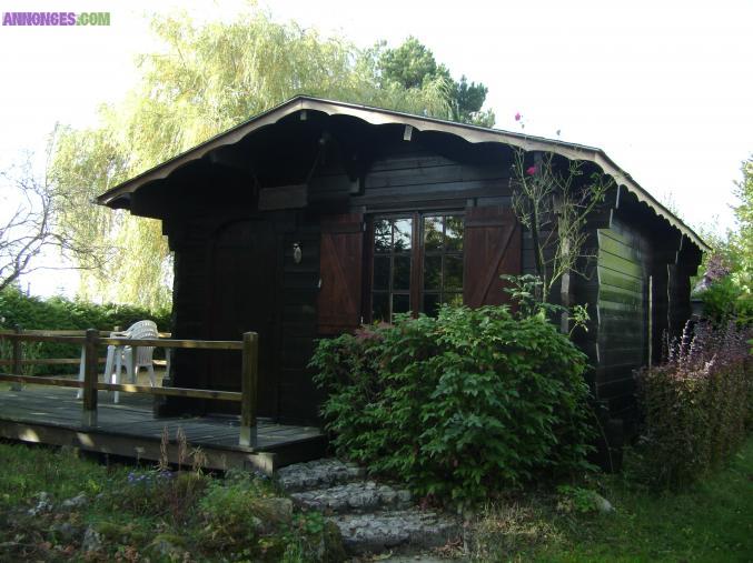 A VENDRE MAISON EN BOIS SUR 1000 M2 DE TERRAIN VIABILISE ET CONSTRUCTIBLE