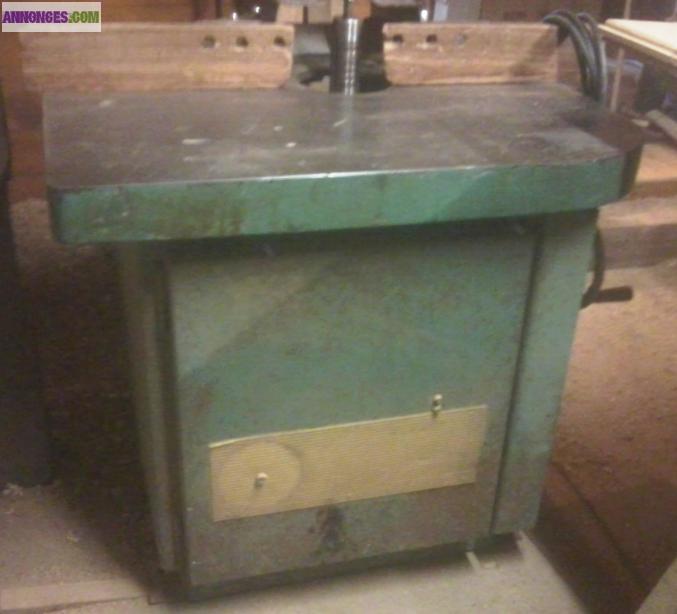 Lot toupie et mortaiseuse à chaine