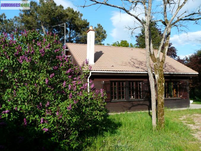 Maison en bois en bord de Loire