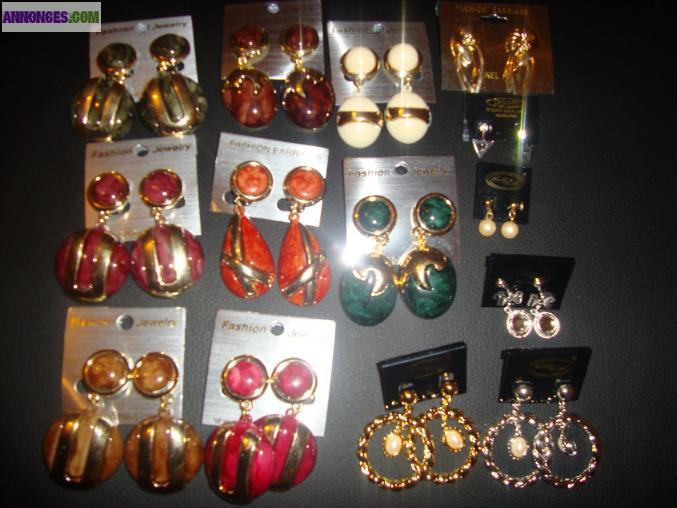 Vend lots de bijoux fantaisie