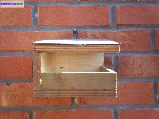 Nichoirs mésanges et rouge gorges