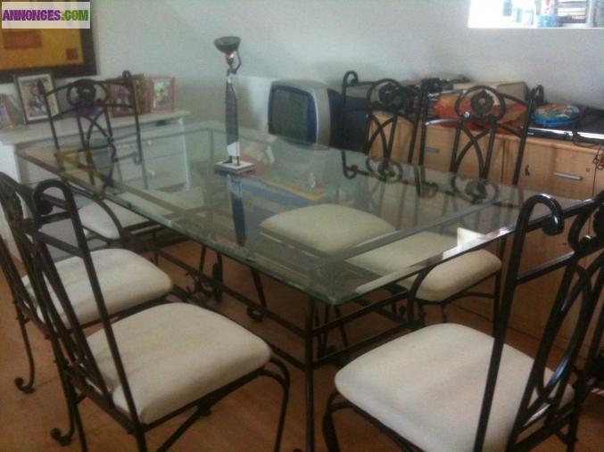 Ensemble en véritable fer forgé