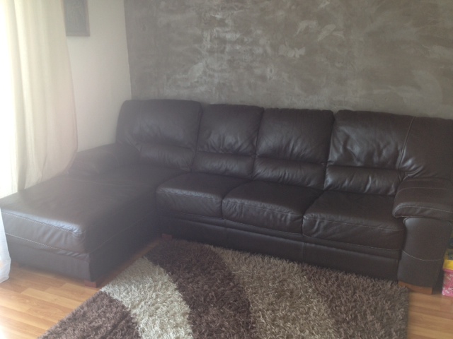 Canapé d'angle en cuir