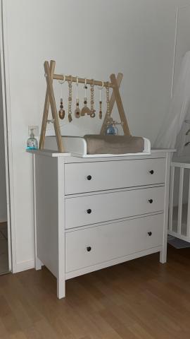 Lit SUNDVIK + commode HEMNES