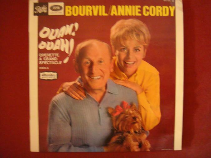 Disque vinyl 33 tours "Ouah,ouah" de BOURVIL et A. CORDY