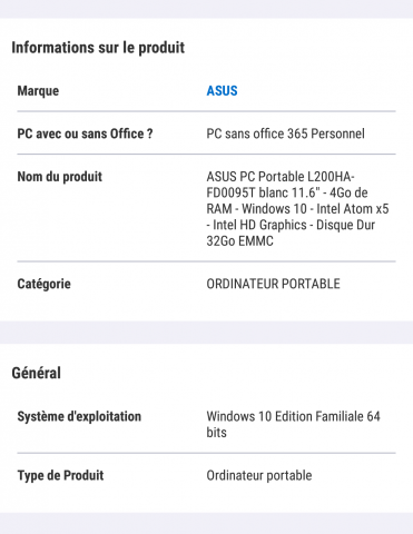 Ordinateur portable Asus