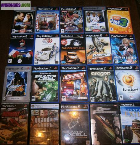 Jeux pour ps2 a 3,00 euros