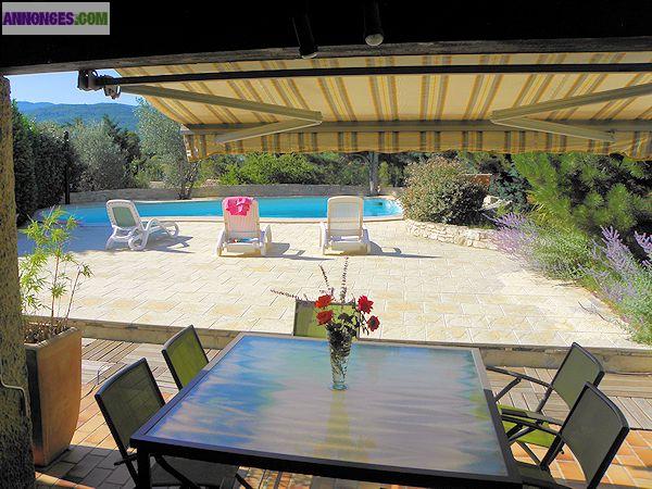 Vente villa avec piscine vue Luberon