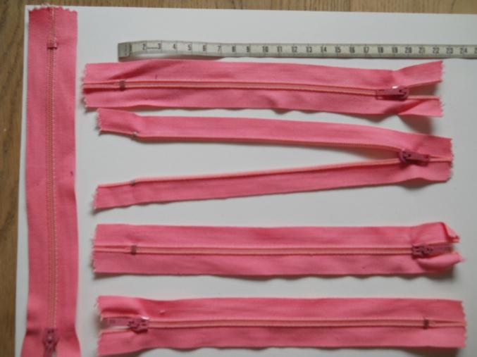 Fermetures 20 cm "ROSE PALE"