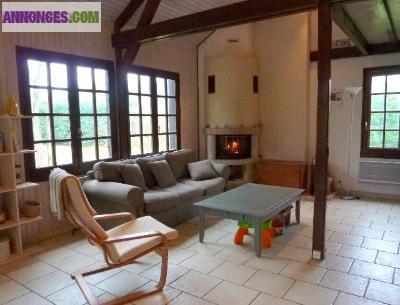 Maison en bois en bord de Loire