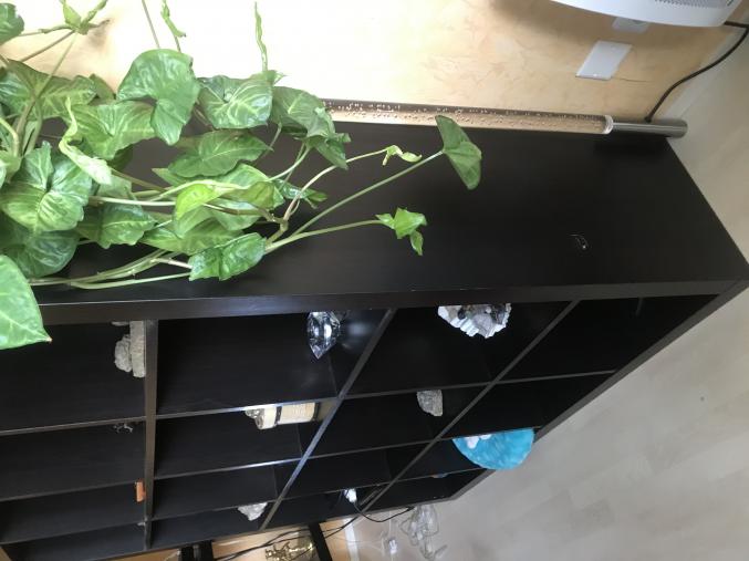 Étagère de rangement 16 cubes couleur wengé