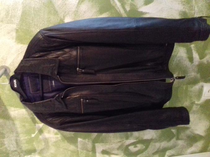 BLOUSON CUIR NOIR TEDDY SMITH