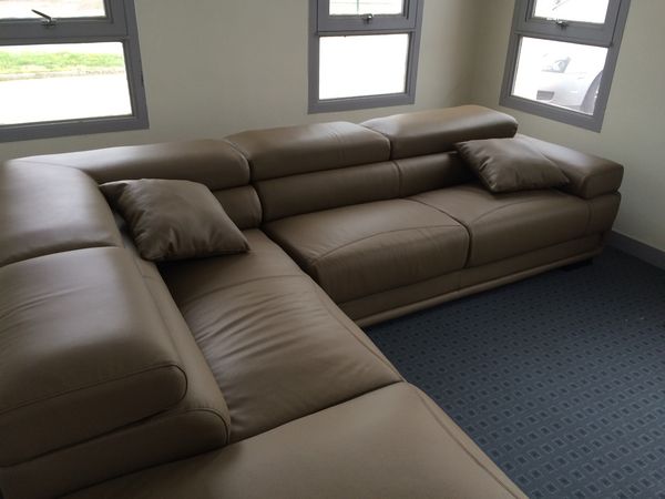 Canapé angle cuir