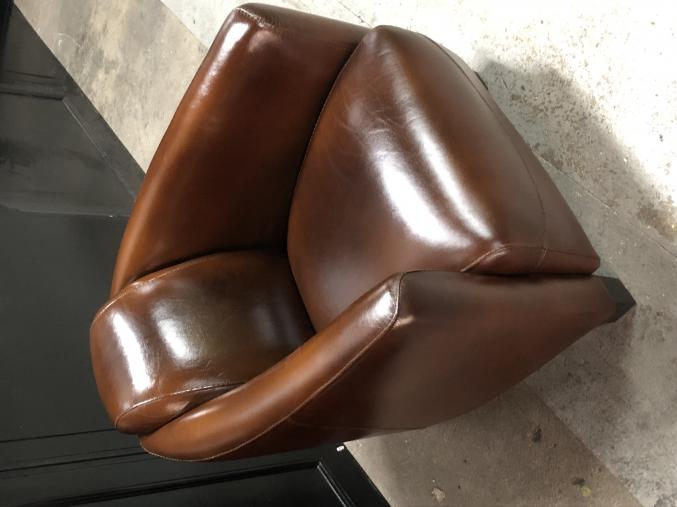 Fauteuil Club Cuir Vintage 