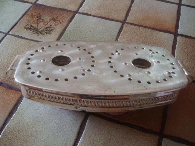 CHAUFFE PLAT Métal argenté