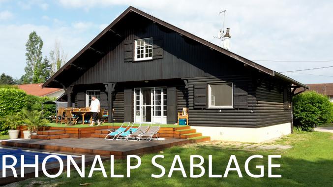 SABLAGE DECAPAGE CHALET MAISON BOIS
