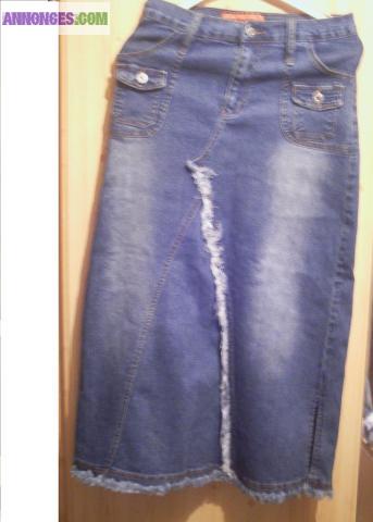 Jupe en jeans t 27 (36-38)