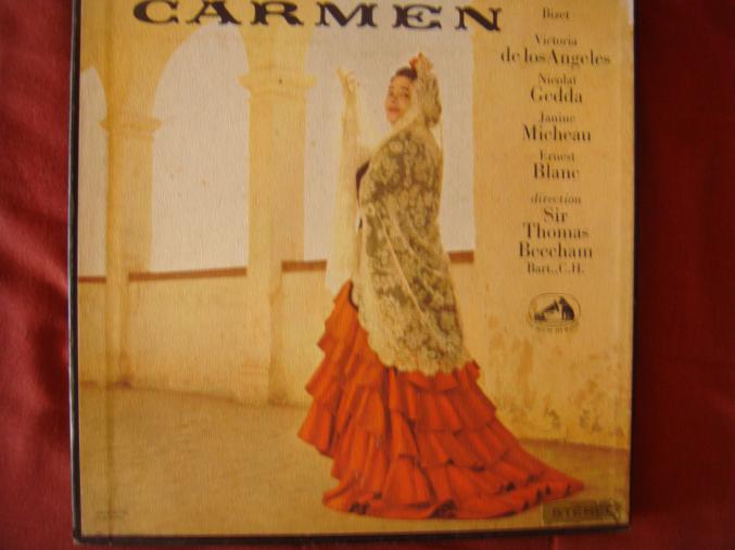 Coffret 3 disques vinyls 3 tours "Carmen" de BEECHAM