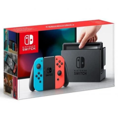 Pack Nintendo Switch Néon neuf avec deux jeux Crash Bandicoot N. Sane Trilogy et Mario Kart 8 Deluxe