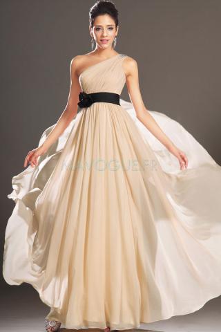 Robe De Soirée Au Drapée Fourreau Sans Manches -mavogue.fr