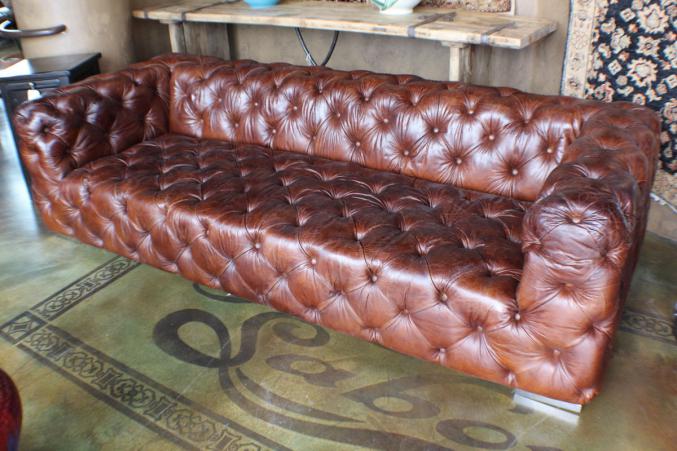   Canapé cuir Vintage