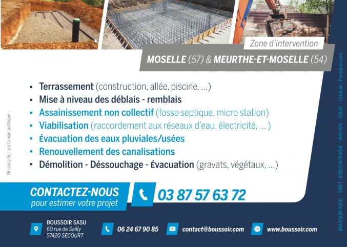 TERRASSEMENT - ASSAINISSEMENT - DEMOLITION