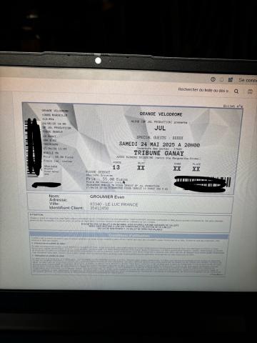 Concert jul 24 mai 2025 vélodrome