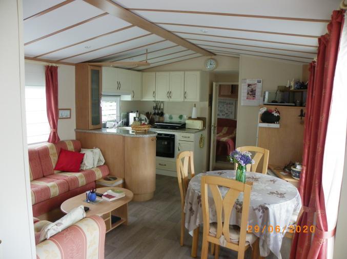 A vendre mobilhome sur parcelle150m² dans camping 4 * finistère sud