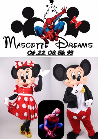 Mascotte Dreams (Mickey Minnie Spider Man ) 