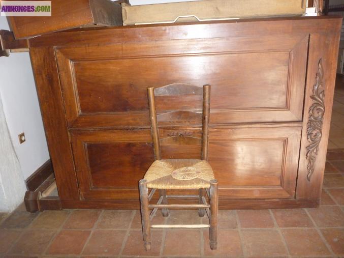 Armoire,bibliothèque 6 chaises